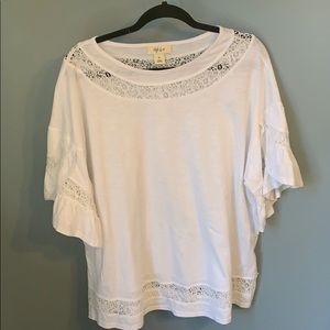White style & co xl blouse with ruffled sleeve